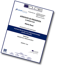 Attestato di frequenza corso base GDPR